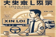 CHỞ HÀNG BÀI HỌC NÓI LỜI XIN LỖI