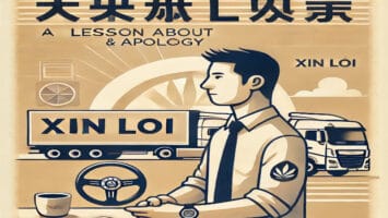 CHỞ HÀNG BÀI HỌC NÓI LỜI XIN LỖI