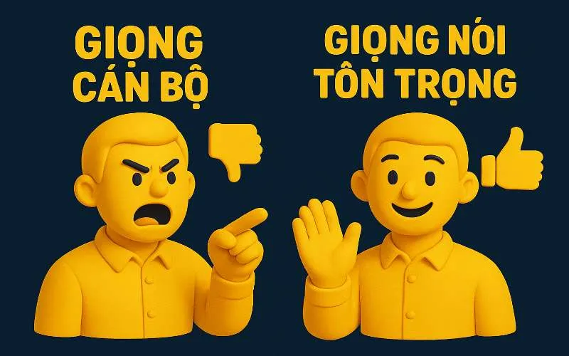 Giọng cán bộ - Vì sao bạn càng "ra lệnh" thì người khác càng không nể?